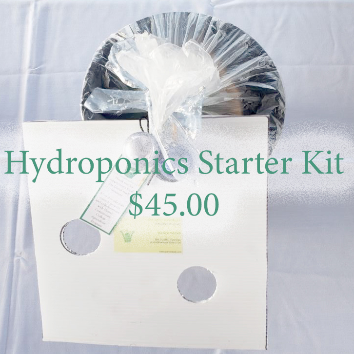 Hydroponics Starter Kit $45. Includes Live super stoked custom solution